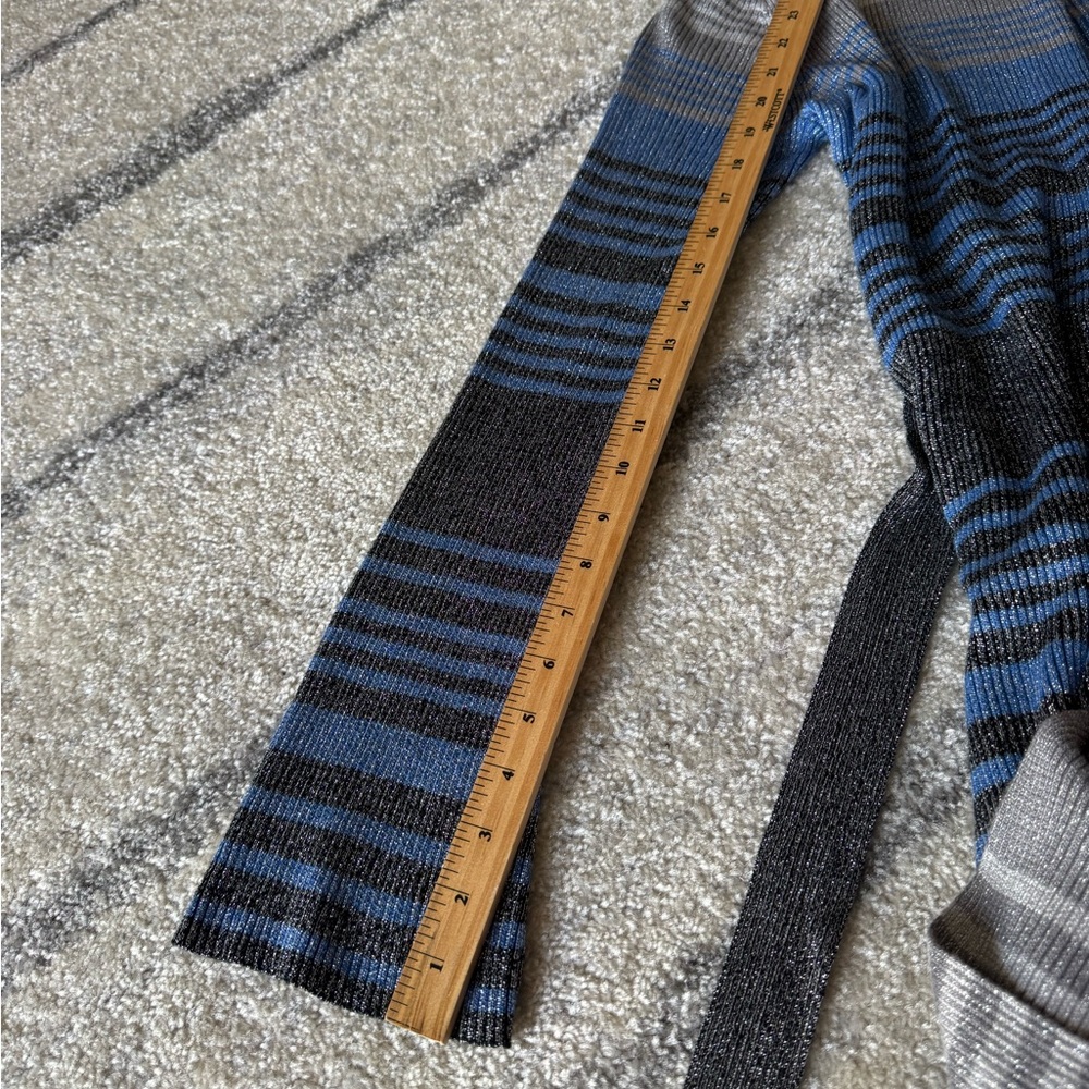 L'AGENCE Gray Ribbed Knit Cardigan - Picture 12 of 12